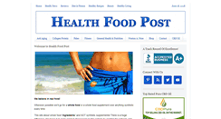 Desktop Screenshot of healthfoodpost.com