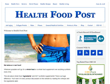 Tablet Screenshot of healthfoodpost.com